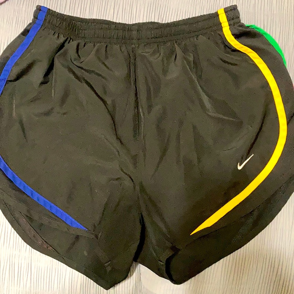 Black Nike running shorts